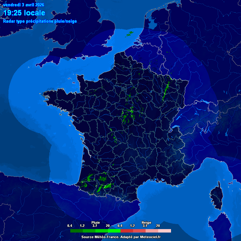 Image d'illustration pour Suivi des pluies en France